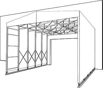 Tunnel mobili in acciaio, coperture mobili in acciaio e PVC - modello P Tunnel mobili in acciaio, coperture mobili in acciaio e PVC - modello P